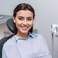 Female patient at consultation for orthodontics in Naperville, IL