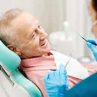 Man during dental checkup
