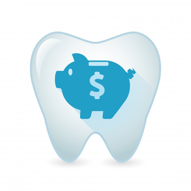 Icon of a tooth with a piggy bank