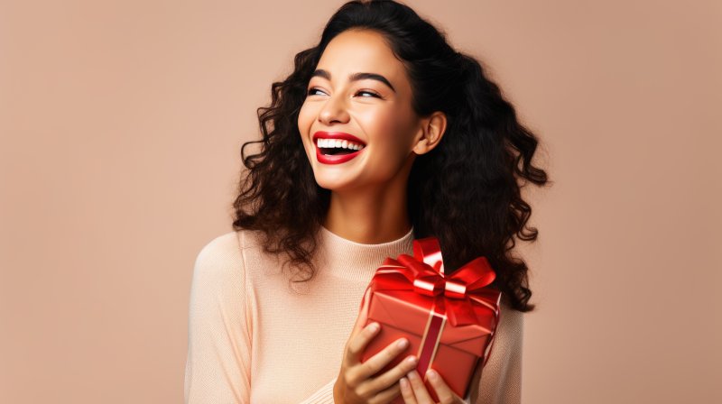 woman with brighter teeth and smiling